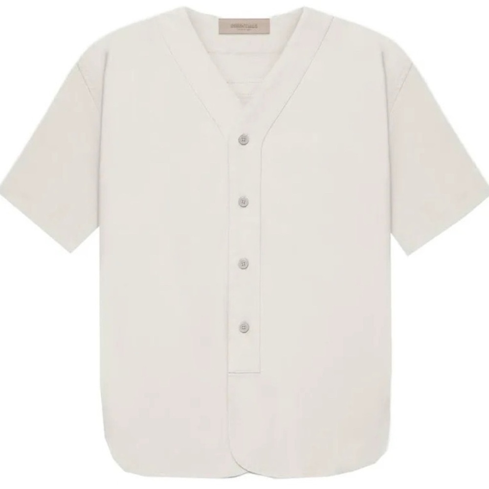 Essentials off white Casual Button Down Shirt Relaxed Fit